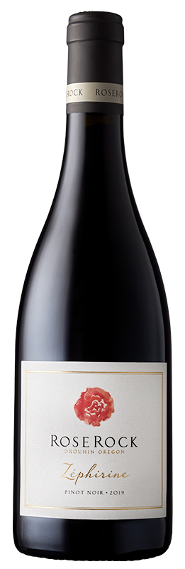 Bottle of 2019 Roserock Zéphirine Pinot Noir